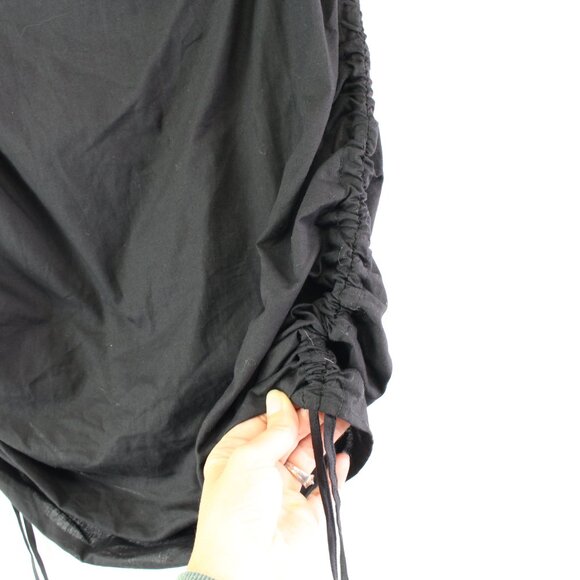 Lulus Got‎ it Like That Drawstring Ruched Mini Skirt Black Size S - Picture 3 of 9